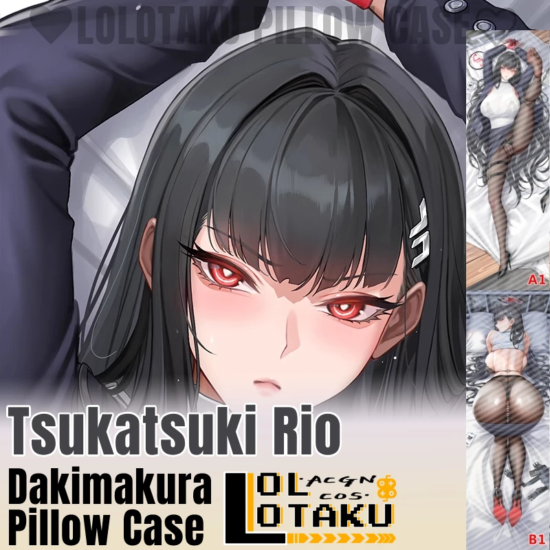 

Tsukatsuki Rio Dakimakura Blue Archive обнимающая наволочка отаку наволочка для всего тела наволочка домашнее постельное белье Декор подарок