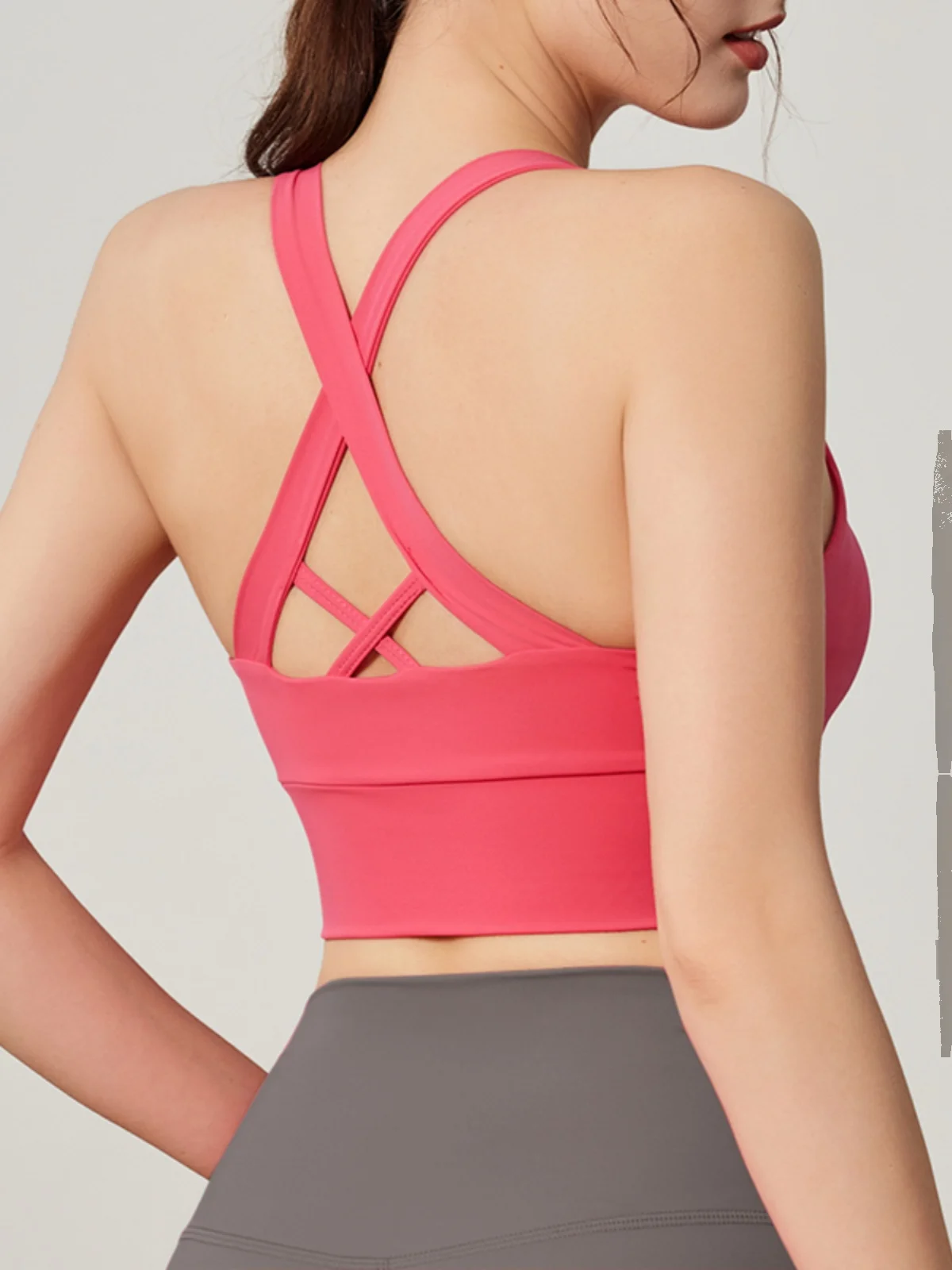 

Спортивный бюстгальтер женский Yoga Fitn гимнастика ort Sve внутренняя одежда верхняя одежда o впитывающая майка для бега со сборками