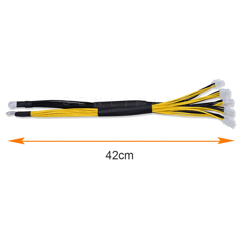 Imagem -03 - Divisor Cabo 6pin Pcie Conector de Alimentação para Bitmain Antminer Apw3 Apw3 Mais Apw Mais + Apw Psu l3 d3 Saída 1200w 1600w Fio 42cm