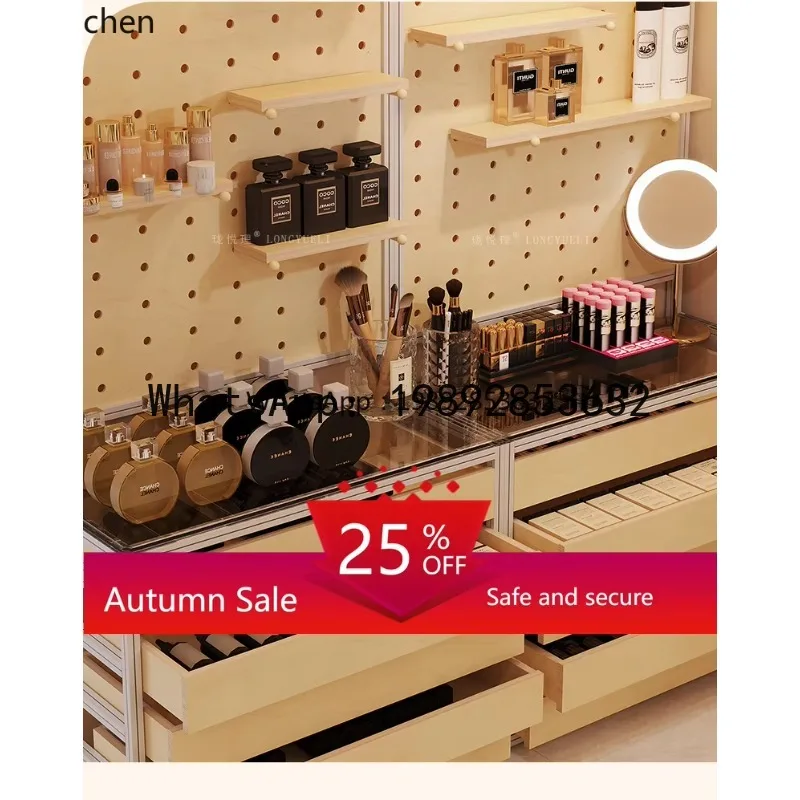 X8 aluminum profile drawer display stand floor to wall display case commercial booth