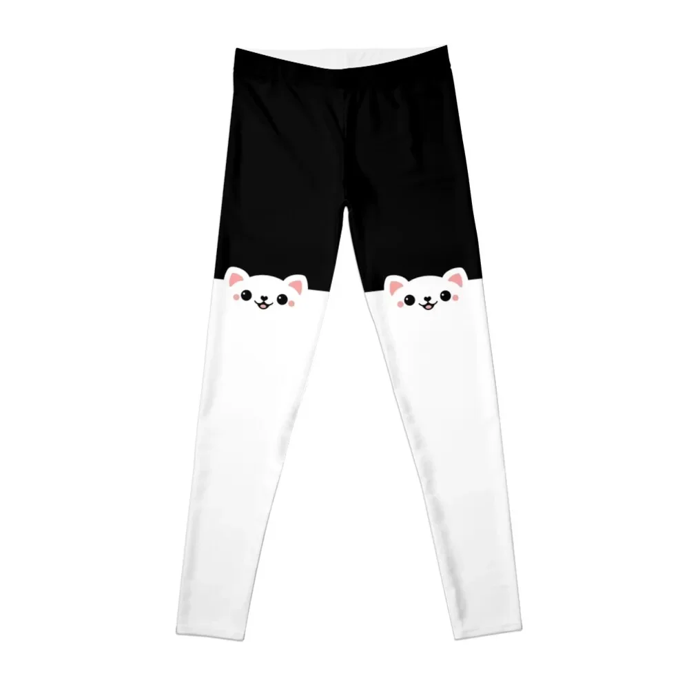

Peeking Cat Leggings high waist Sports pants woman exercise clothing for Sports female Womens Leggings
