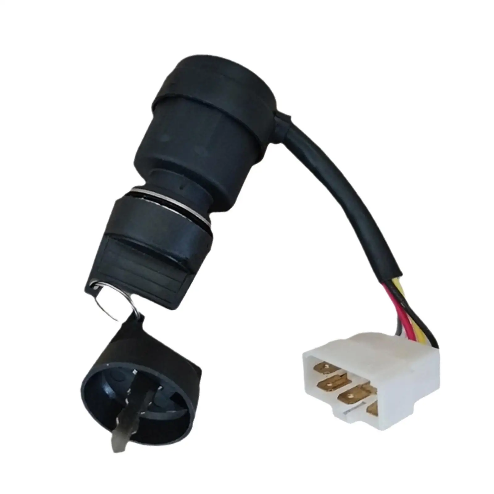 5 Pin Ignition Key Switch Durable Replacement Starter with Two Keys for 186F Gas Generator