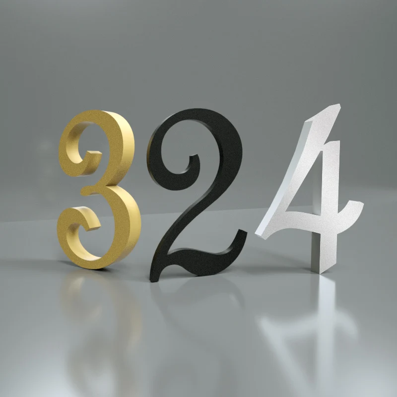 

Modern Acrylic Letters and Numbers for Hotel Door Floor Room Index Cabinet Personal Belongings Support Customize Size Mark Icon