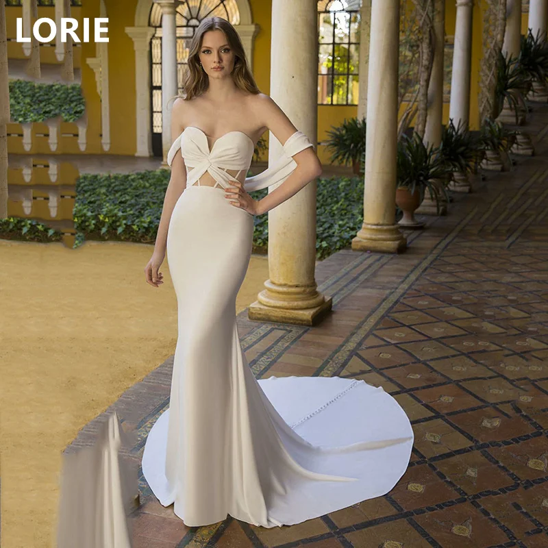 

LORIE Mermaid Off Shoulder vestidos de novia Wedding Dress Unique Design Bridal Gowns Sweetheart Wedding Gown Customized 2024