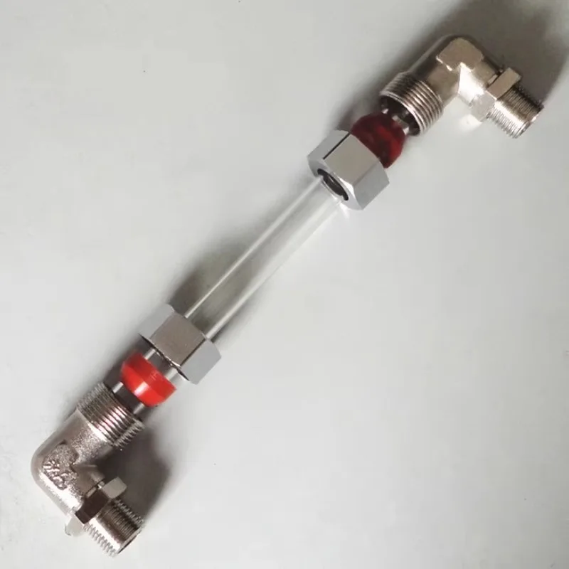 Cork water level gauge 3 branch glass tube elbow steam generator boiler water level elbow water steam tube tube steaming view 4