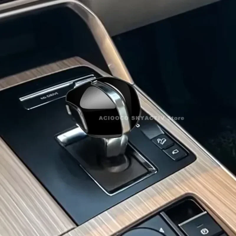 Car Central Control Gear Head Shift Knob Cover Sequin Trim for MAZDA CX80 CX-80 CX90 CX-90 Interior Accessories 2024 2025
