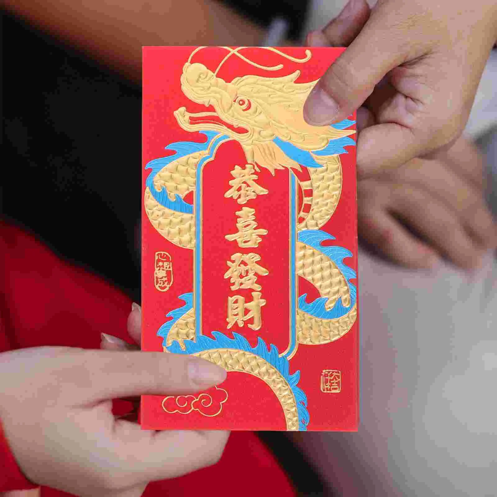 

Year Dragon Red Envelope 2024 Packet Chinese Style Envelopes Spring Festival Money Bag Gift Purse