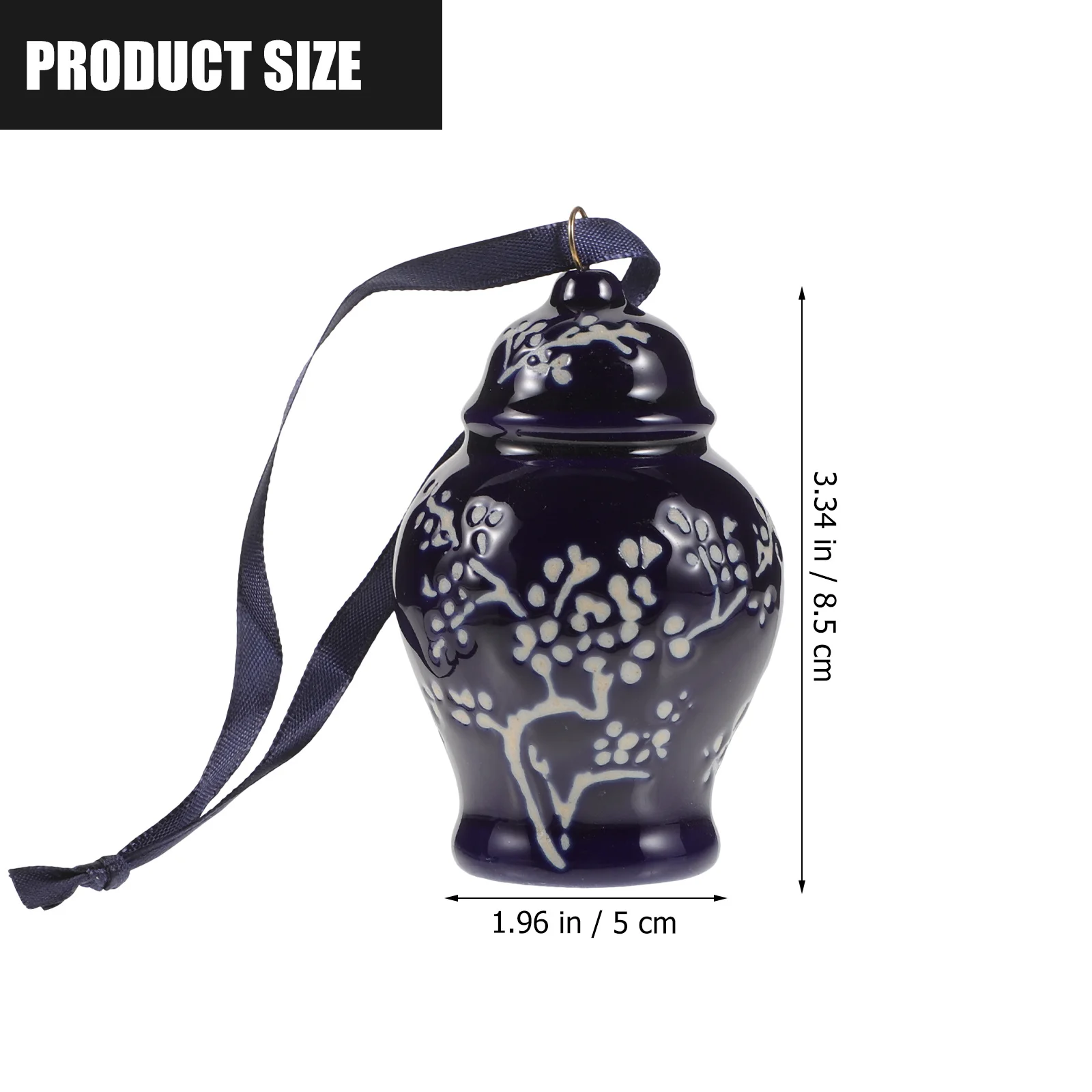 

Decorative Ceramic Wind Chime Pendant Hanging Garden Ornament for Balcony Yard Outdoor Indoor Scene Layout Decor