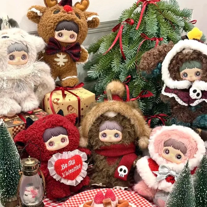 

Предпродажа, оригинальная Maymei Winter Freak Surprise, слепая коробка, милая плюшевая кукла, сумка с подвеской для девочек, рождественские трендовые игрушки, куклы, подарки на день рождения