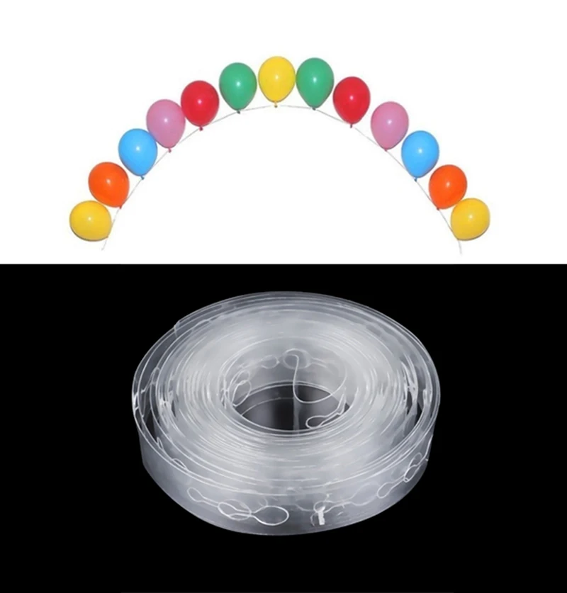 5M Balloon Strip Connect Chain Balloon Arch Decor Plastic DIY Tape Party Supply