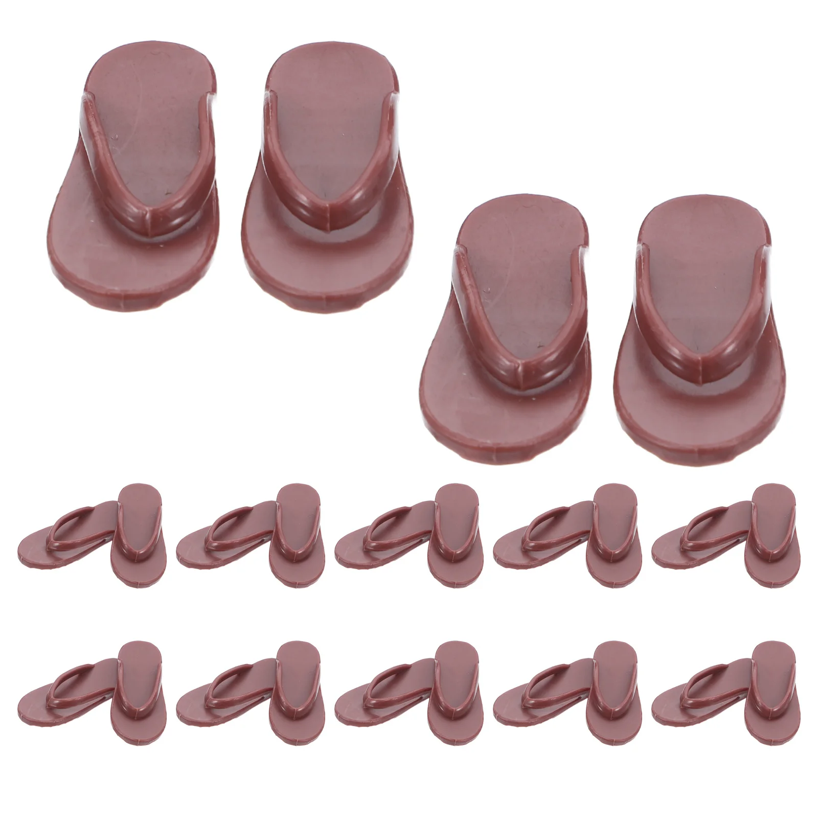 

50pcs Shoe: Miniature Flip Flops - House Summer Beach Accessory - Toy Sandals Dollhouse Accessories - 11 Inch Baby Su