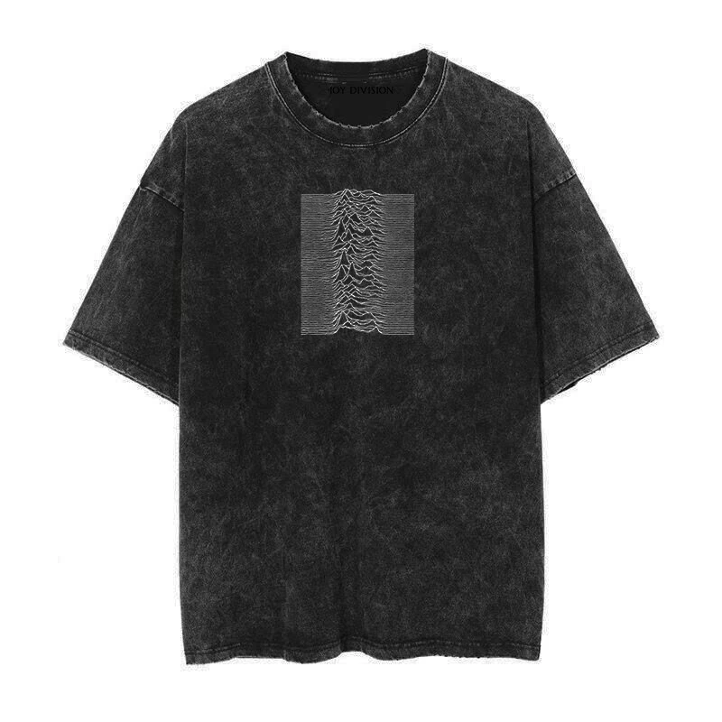New Joy Division Radio Waves Graphic Design The Band Produced Vintage Washed and Retro Batik T-shirts