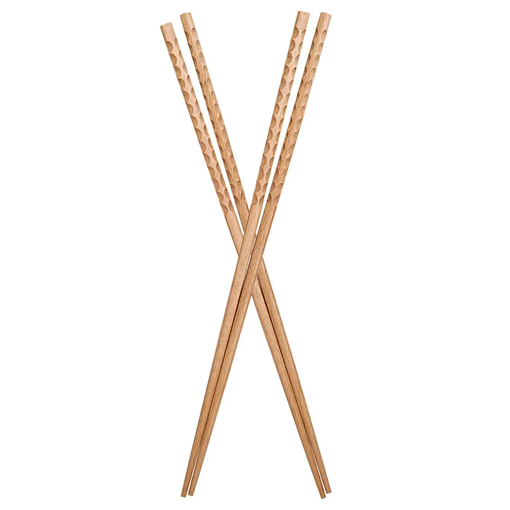 

2Pairs Long Wooden Hot Pot Chopsticks Reusable Cooking Chopsticks for Frying Barbecue Noodle Spaghetti