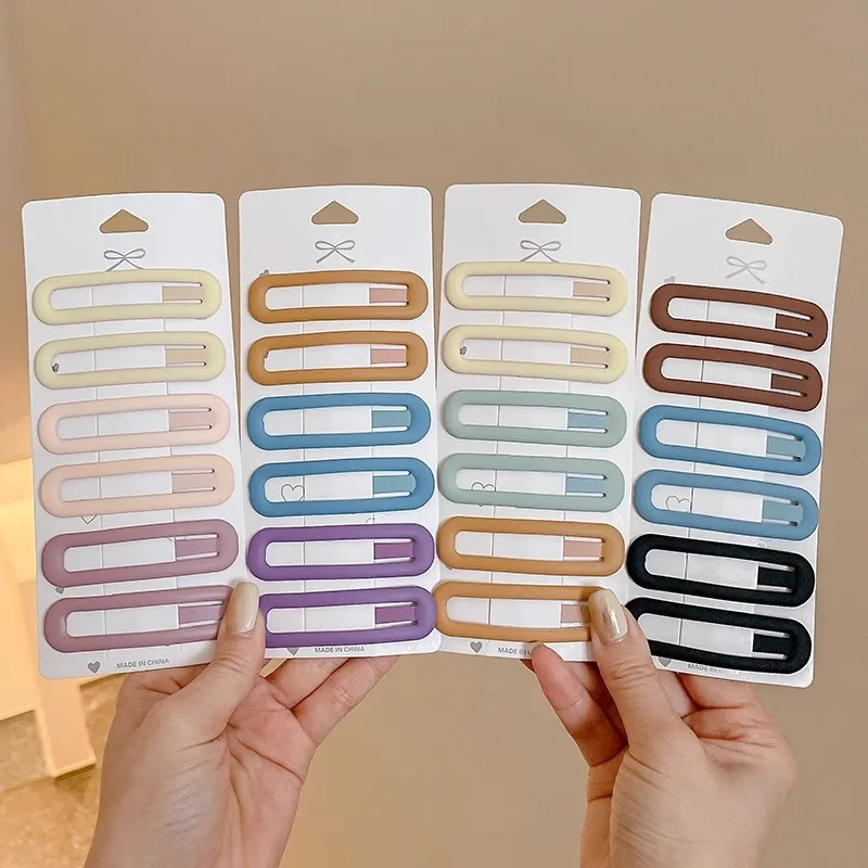 

6 шт., милые красочные заколки для волос в форме капли воды для женщин и девочек, детские головные уборы, модные милые заколки для волос, аксессуары для волос «сделай сам»