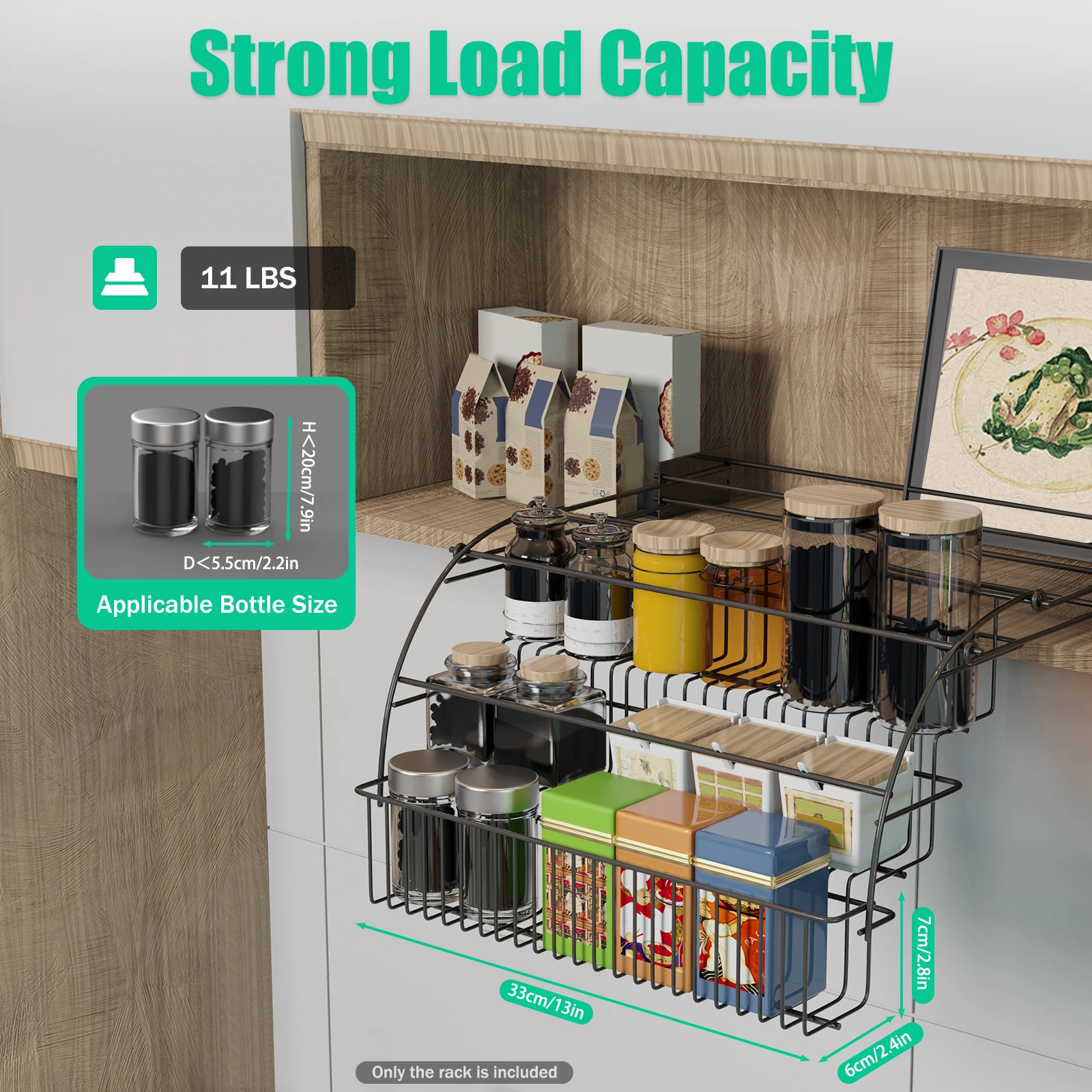 

3-Tier Kitchen Shelves Spice Rack