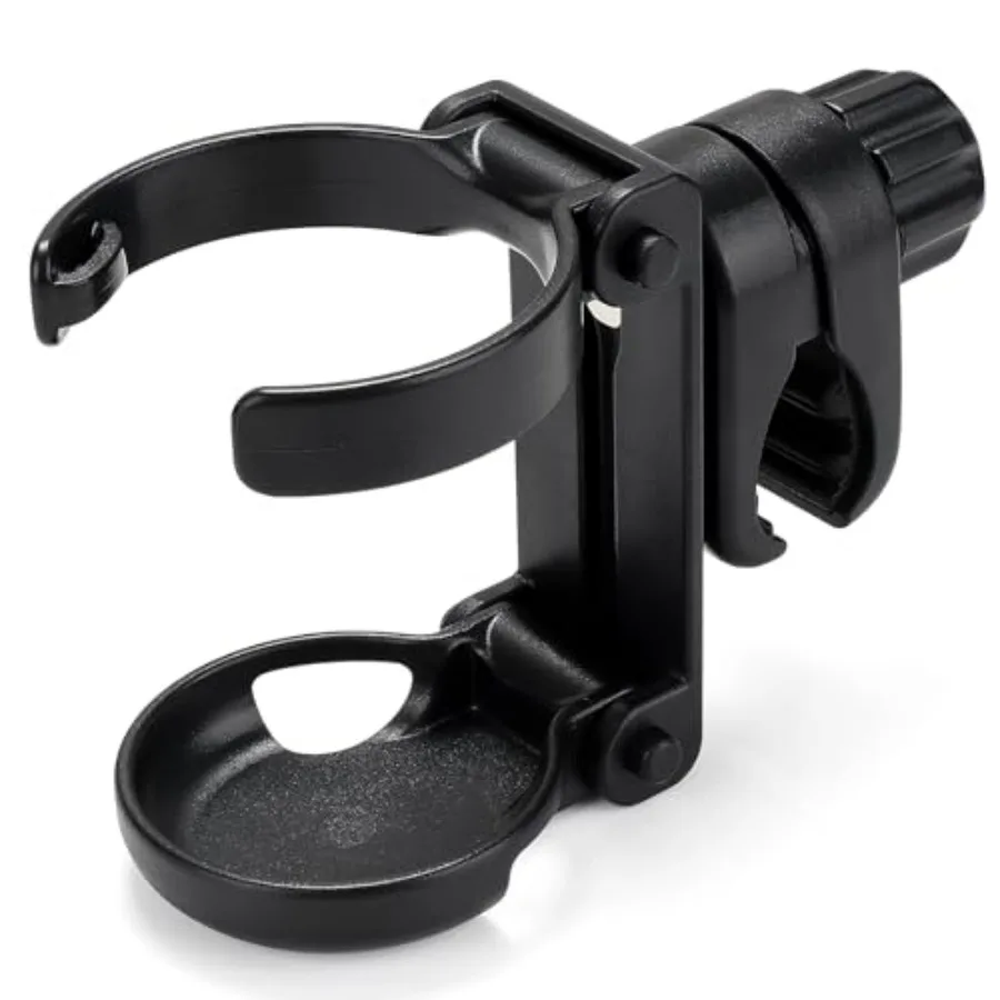 Stroller Cup Holder, Foldable Universal Cup Holder, 360 ° Rotatable Bottle Holder for Stroller, Bike, Wheelchair, Walker, Scoot