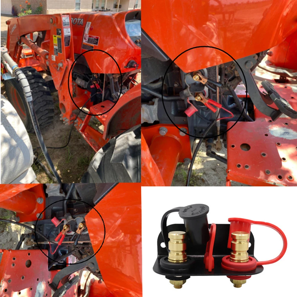 

Батарея Jump Post Дистанционная перемычка для аккумулятора Клемма 250A Набор для перемещения инструментов для удаленной зарядки M10 Шпилька для UTV ATV Автомобильные грузовики