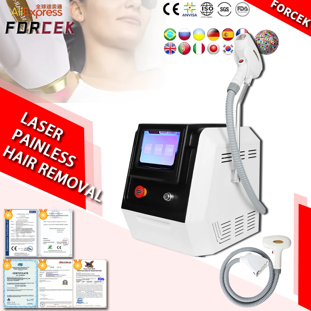 

2024 New 3 wavelengths Ice alexandrite diodo depilacion 755 808 1064 808 diode laser hair removal machine