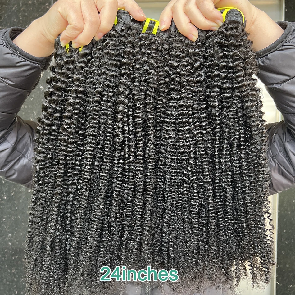 Swanee kinky encaracolado pacote de cabelo humano 100% natural cor preta trama dupla vietnamita para pacotes encaracolados extensões de cabelo humano