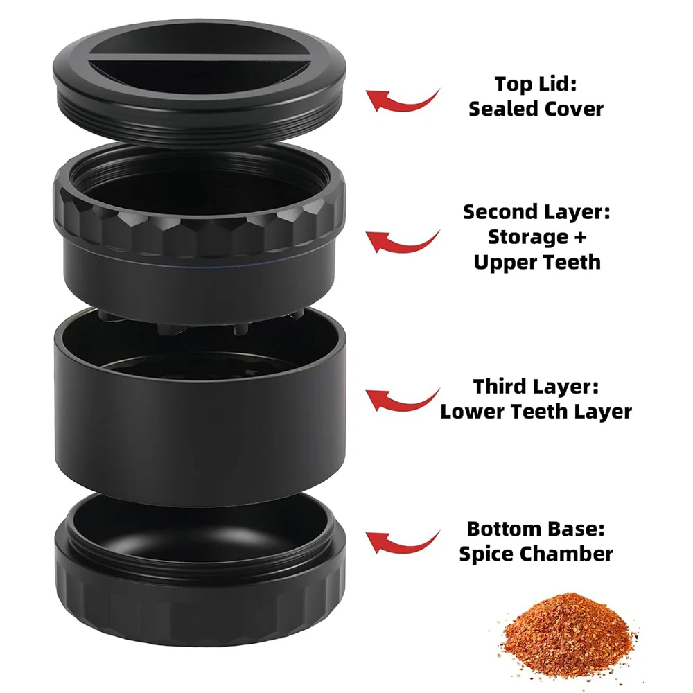 Capacity Herb Grinder Aluminum 63mm 2.5