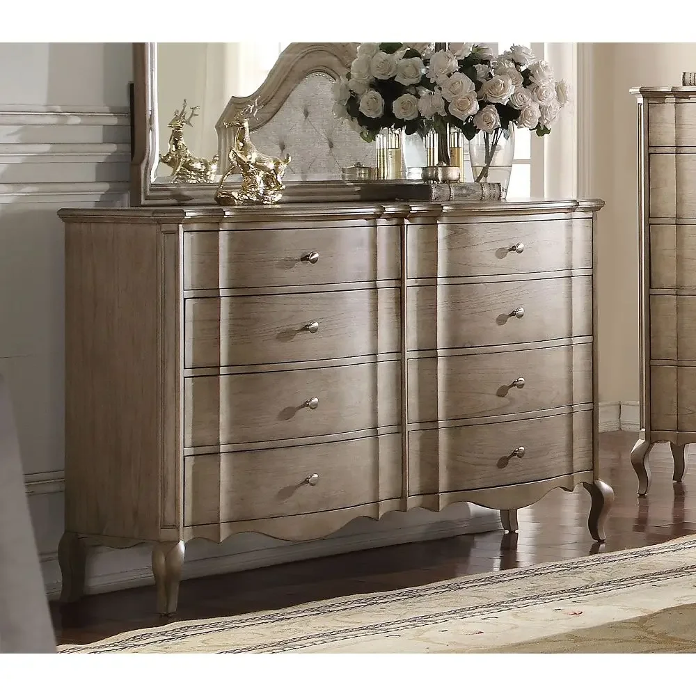 

ACME Chelmsford Dresser in Antique Taupe Living room cabinet