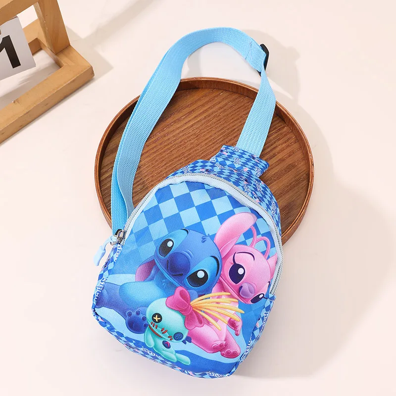 

1pc Disney Stitch Chest Bag – Cute Blue Cartoon Design for Everyday Casual Style.