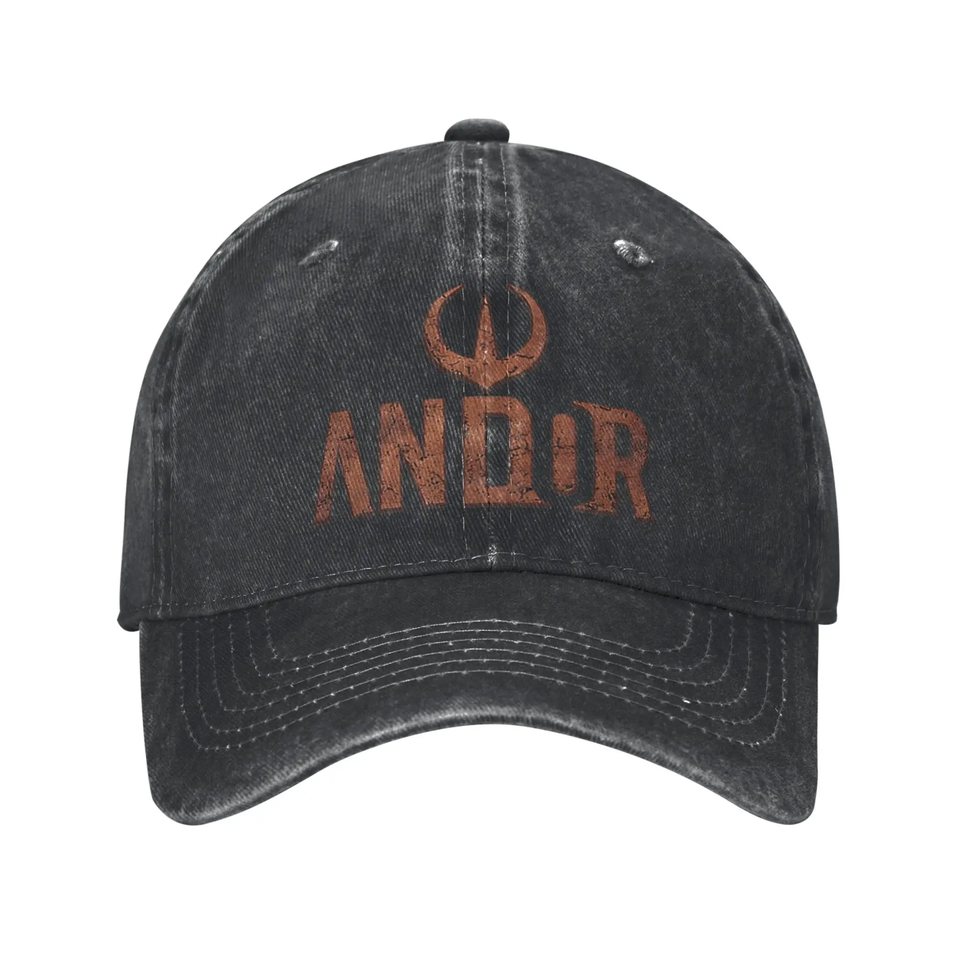 

Retro Andor Logo Baseball Caps Men Women Distressed Denim Washed Headwear Outdoor Workouts Adjustable Caps Hat