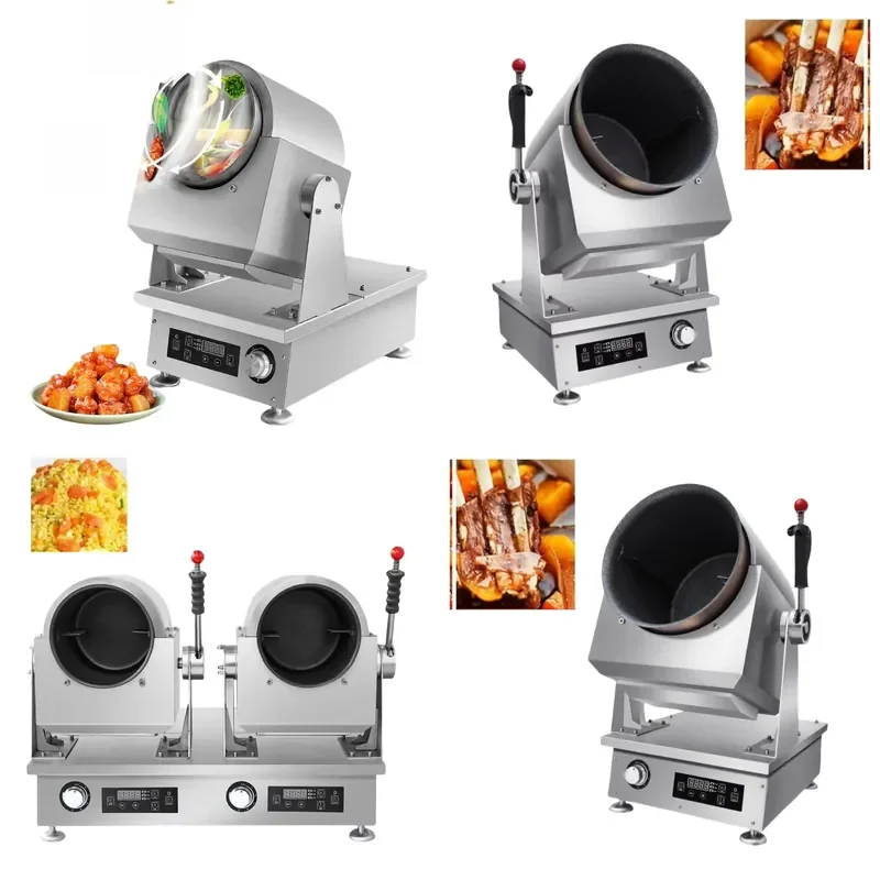 for Factory Wok Gas Electric Frying Machine Rice Cooker Restaurant Kitchen Pot Robot Automatic Fried Rice Rotating Pot