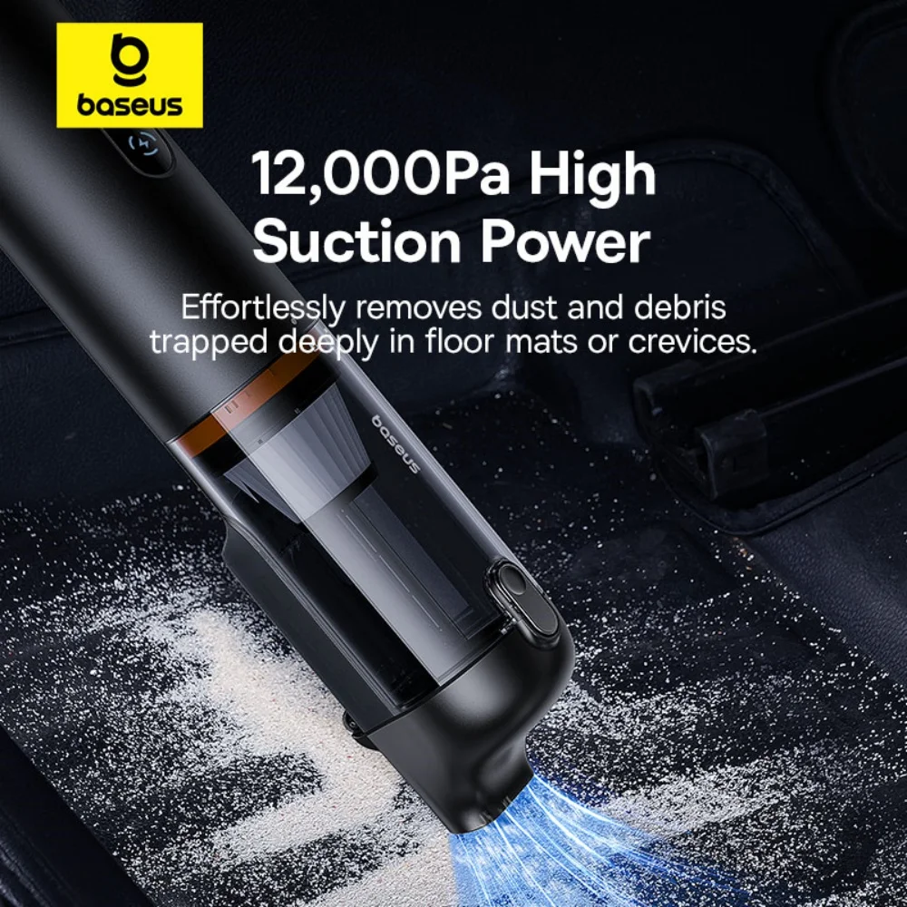 Baseus dálnice a5 vzduch 12000pa bezdrátový auto vacuum čistič sytý přenosné kapesní automobilové mini vacuum čistič pro auto domácí PC