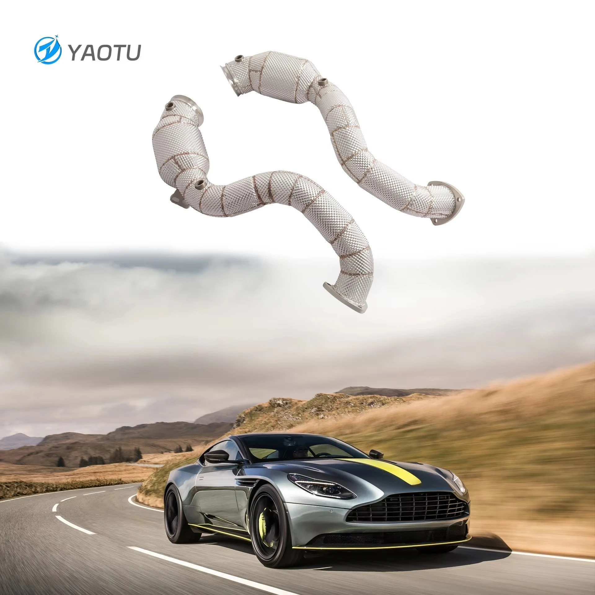 Hot-selling Competitive Price Exhaust Sport Cat Downpipes for Aston Martin DB11 4.0TT V8 High Flow Catted Downpipe