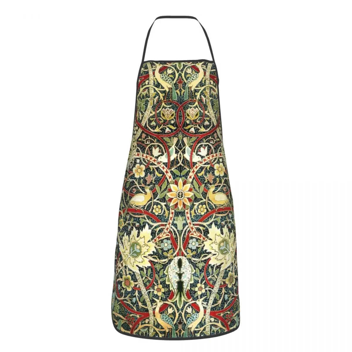 William Morris Bullerswood Antique Rug Print Apron for Women Men Unisex Bib Cooking Kitchen Tablier Cuisine Chef Gardening