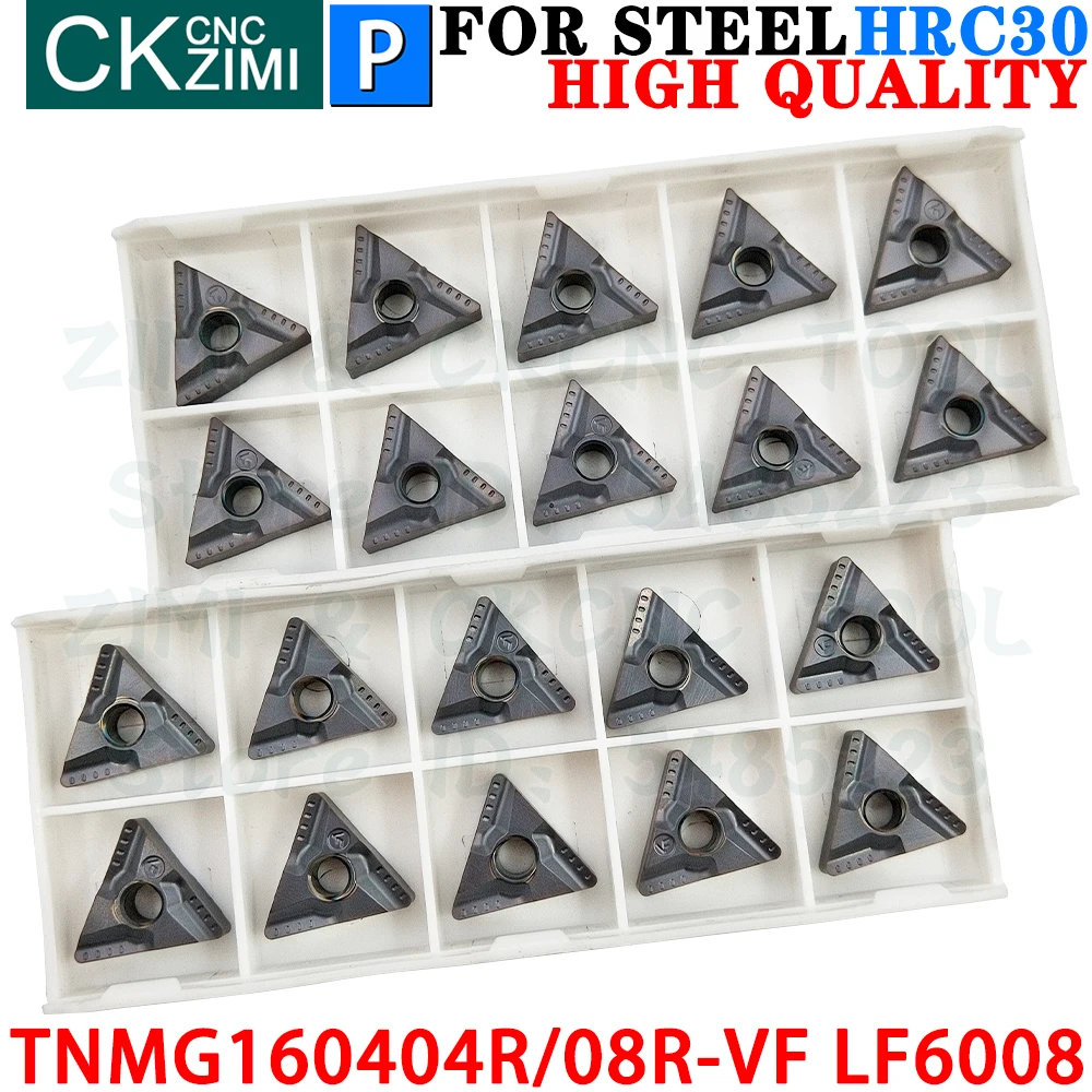 TNMG160404R-VF LF6008 TNMG160408R-VF LF6008 Carbide Inserts Slotting Grooving Inserts Turning tool inserts CNC Metal Lathe Tools