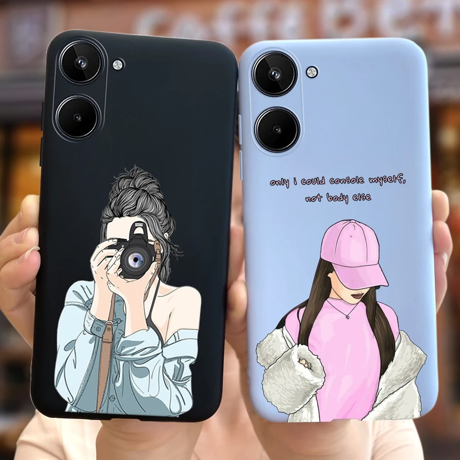 For Realme 10 4G Case 2022 Cute Fashion Painted Cover Soft SIlicone Phone Case For Realme 10 Realme10 4G Back Cover Coque Bumper