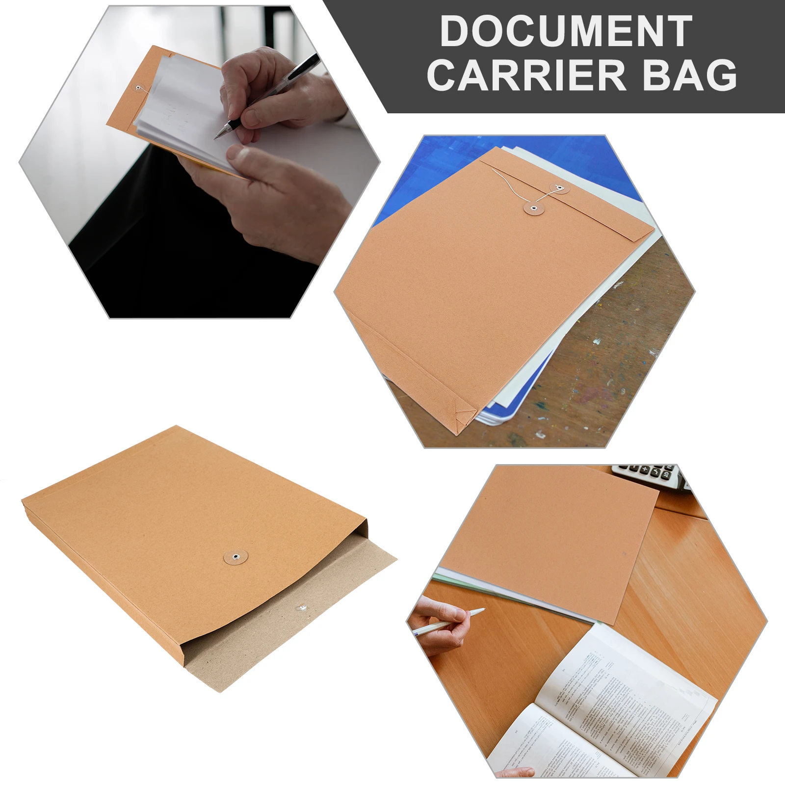 

25 Pcs Portfolio Office File Document Filing Bag Documents Carrier Folder Tender