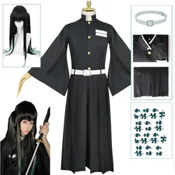 In Stock Tokitou Muichirou Cosplay Costume Wig Tattoo Sticker Anime Uniform Full Set Halloween Party Outfits for Women Men