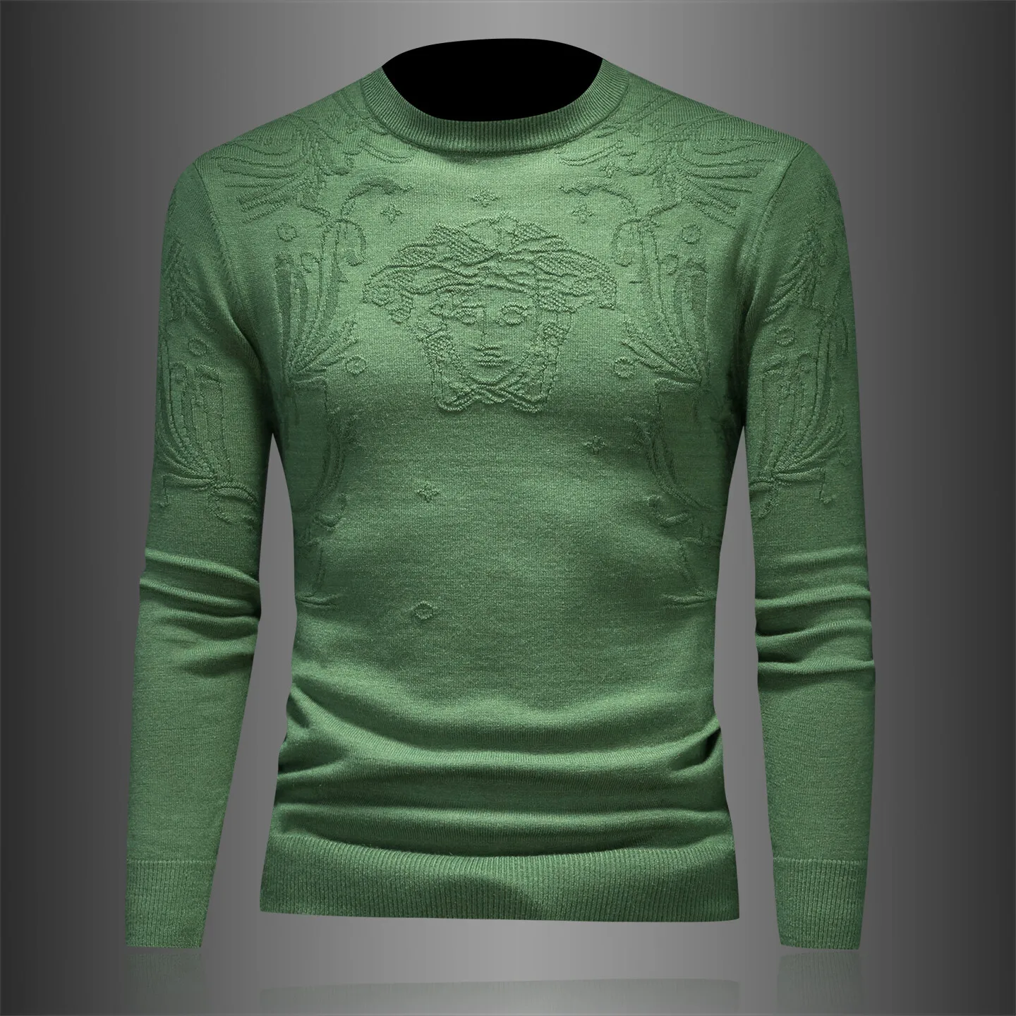 

Men's Knitted Wool Sweater round Ne Fluffy Warm Base Layer T-irt Soft Wool Blend Slim Fit Long Sve Ciwalk Winter