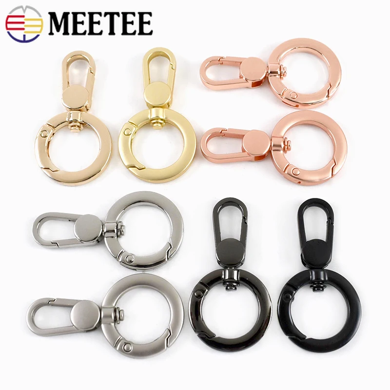

5/10/20P 17mm Sewing Metal Snap Buckles Keychain O Ring Swivel Lobster Clasp Bag Belt Carabiner Clip Buckle Hardware Accessories