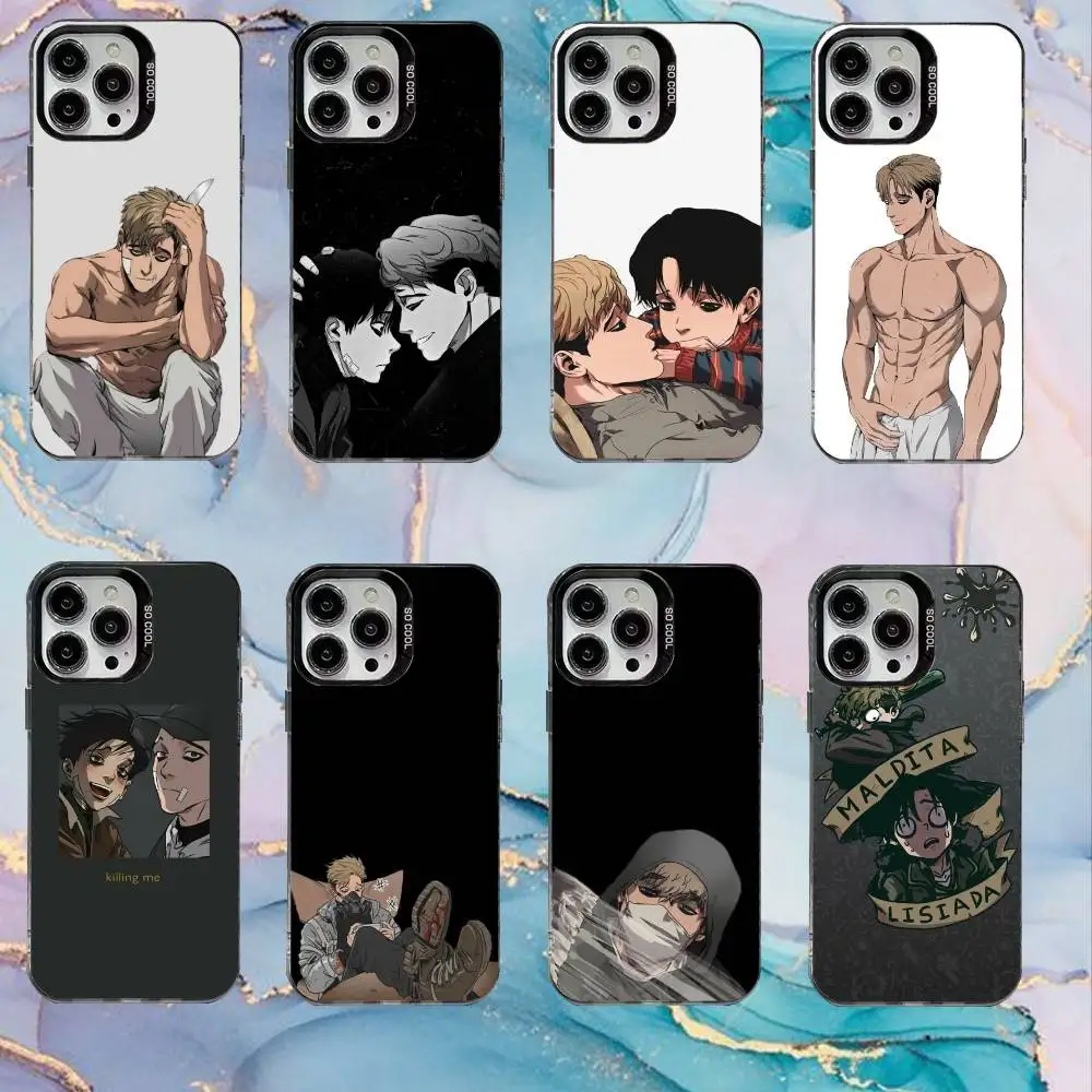 

Killing S-Stalking Manga Phone Case For iPhone17,16,15,14,13,12,11 Plus,Pro Max Black Candy Matte Shockproof Cover