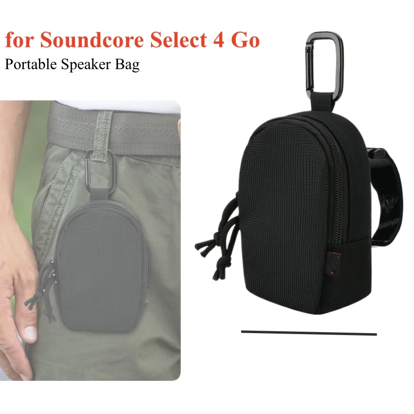 Portable Speaker Bag Case for Soundcore Select 4 Go Mesh Bike Bar Mount Fixed Organization Bag Accessories