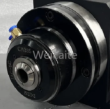 integrated cylinder pneumatic air collet chuck