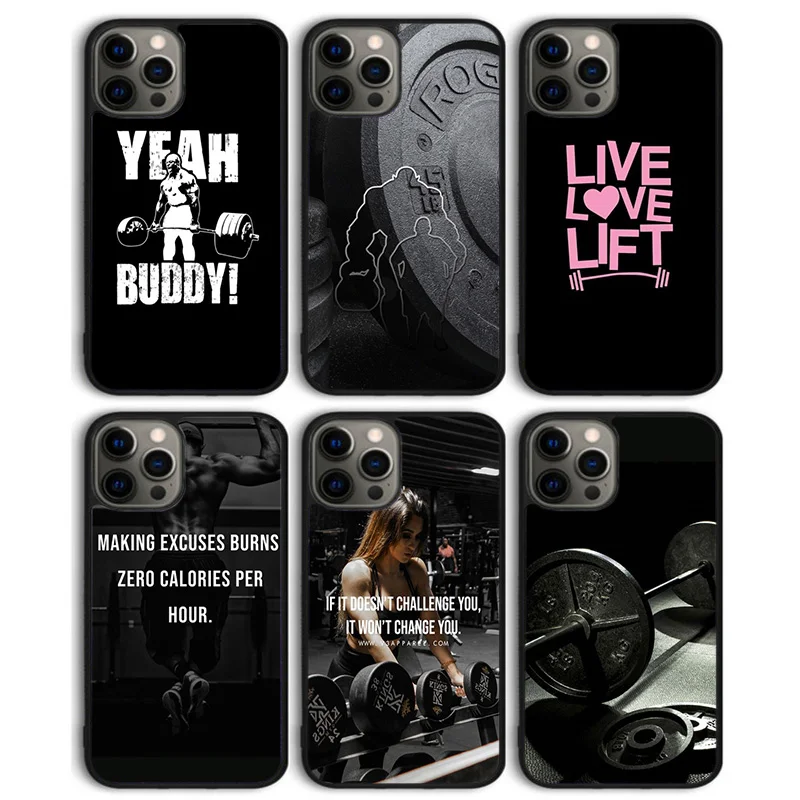 Workout Motivation fitness Gym quotes Phone Case Cover for iPhone 16 15 SE2020 14 13 11 12 Pro Max mini XS XR X PlusS Coque