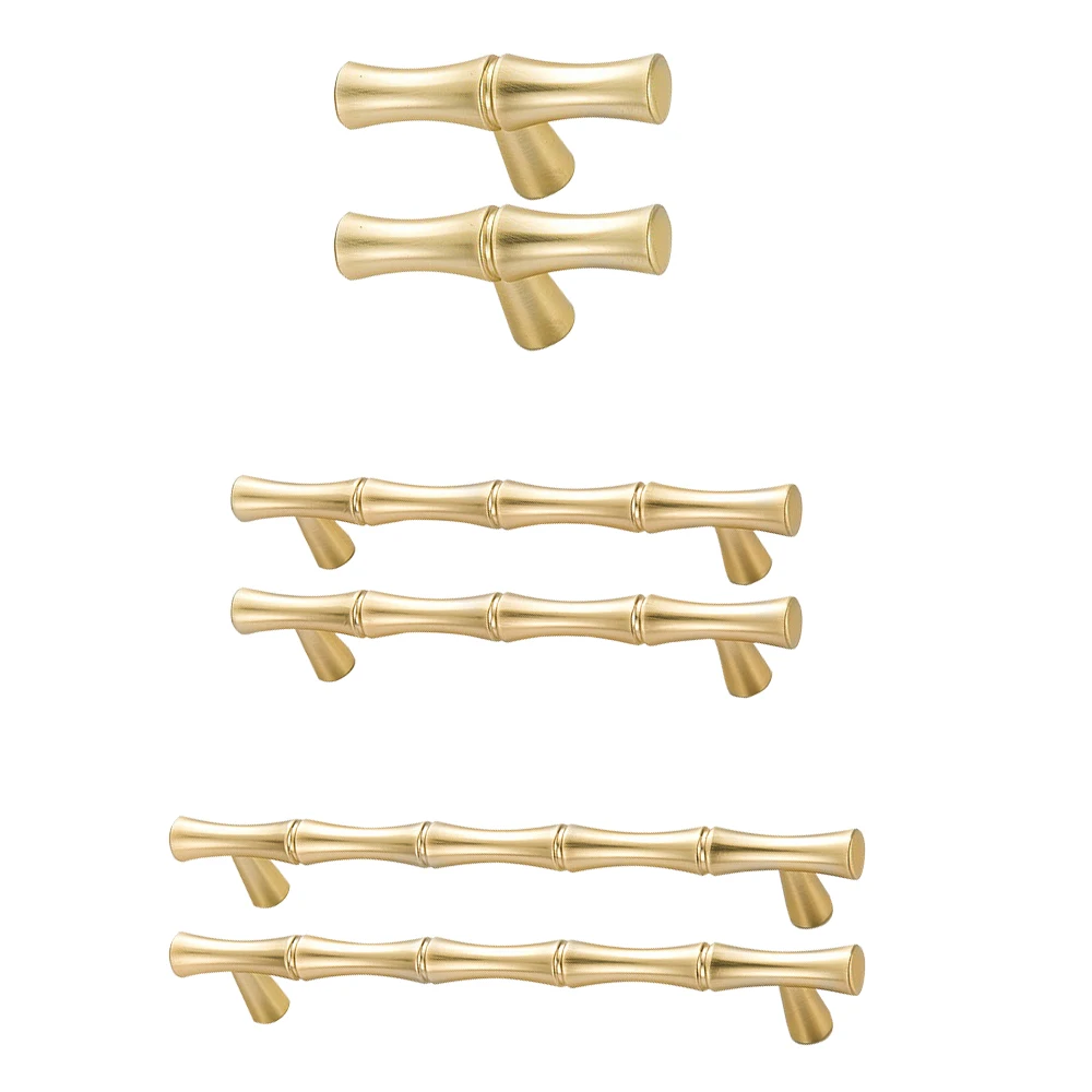 2pcs Bamboo Shape Cabinet Handles Pulls Zinc alloy Drawer Cupboard Wardrobe Closet Knob Decorative Furniture Handles Hardware