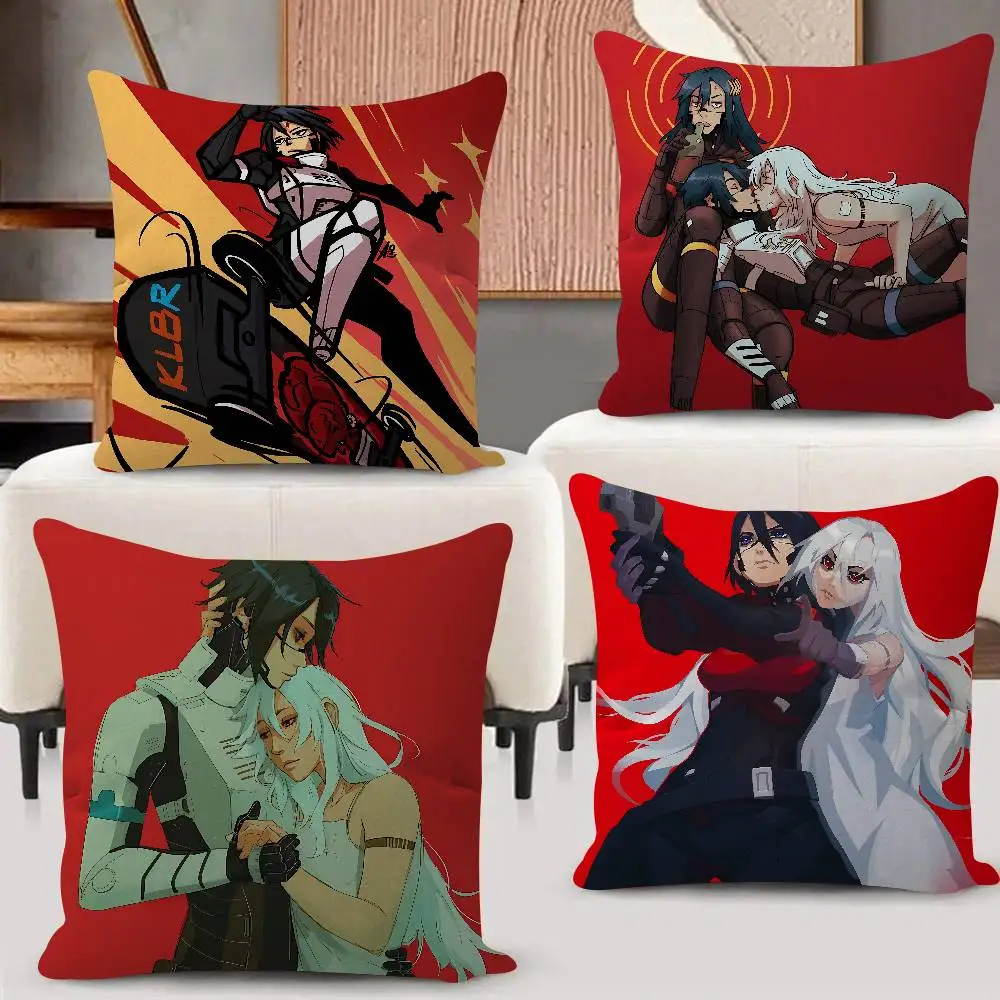 Survival Game S-Signalis 45*45cm Cushion Cover Cushion Covers Natural Linen Breathable Sofa Bedroom Decor Pillowcase