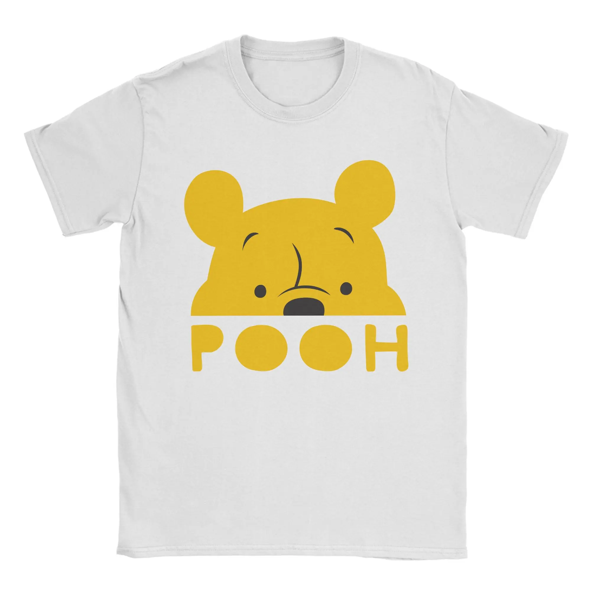 

Мужские футболки с Винни-Пухом Peek-a-Boo Pooh, сумасшедшие футболки, футболка с круглым вырезом и короткими рукавами, хлопковые летние топы