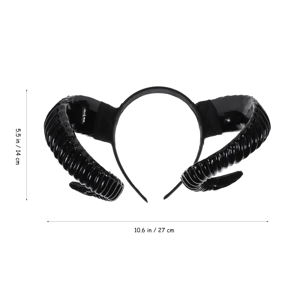 Serre-Tête Cornes de Bélier – Accessoire Démon – photo 7