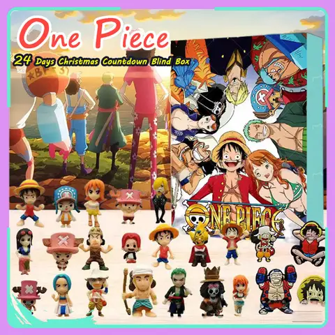 One Piece Jul Adventskalender Halloween Presentförpackningar 24 Dagars Nedräkning Överraskning PVC Dekoration Leksaker Barn Julklappar 8 best sales caja one piece - №3