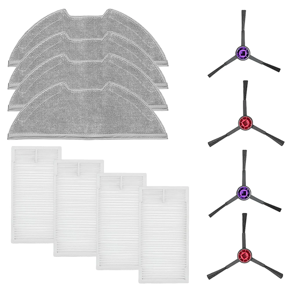 for All in for One Replacement Parts Kit for Eureka E20 for Plus Vacuum Cleaner Efficient Filters Mop Cloths and Side Brushes