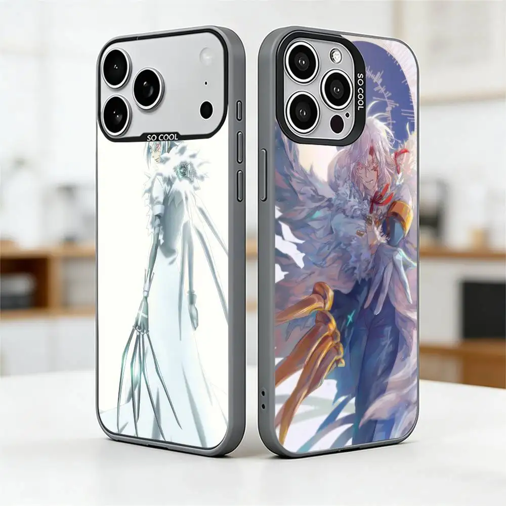 Funda para Teléfono D.Gray-man Allen Walker para iPhone 17, 16, 15, 14, 13, 12, 11 Plus, Pro Max, XS, Colorida Plateada y Negra