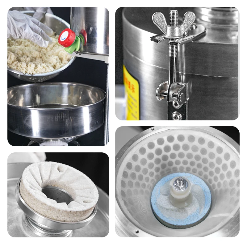 Factory Direct Sales Small  Commercial Electric Soybean Milk Maker  High-efficiency Stainless Steel Soybean Milk Grinder Machine