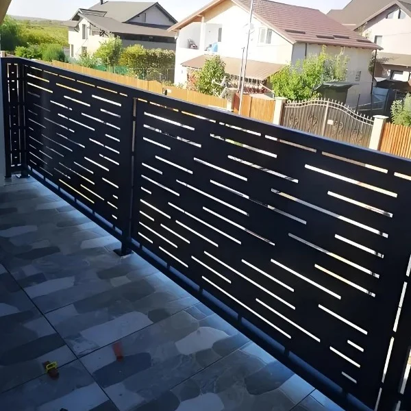 맞춤형 현대식 스테인리스 스틸 와이어 난간 디자인 파이프 데크 (야외 발코니 계단 빌라 호텔 아파트 데크 난간용)